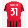 AC Milan Strahinja Pavlovic #31 Hemmatröja 2024-25 Korta ärmar